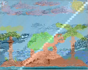 Jakym Clark (Isa) Outsider Art Painting