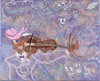 Jakym Clark (Isa) Outsider Art Painting