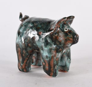Folk Pottery Pig