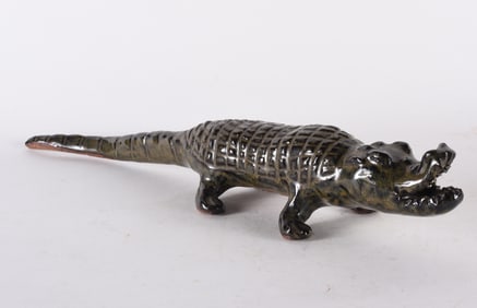 Charles Moore Jugtown Pottery Alligator