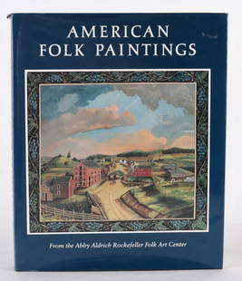 Reference Book: American Folk Paintings: reference book on folk art. Good overall condition. Clean.