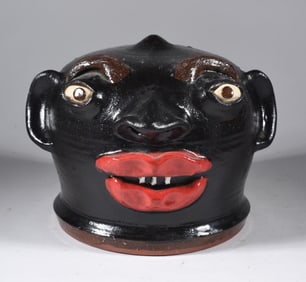 Dale Costner Folk Pottery Face Jug