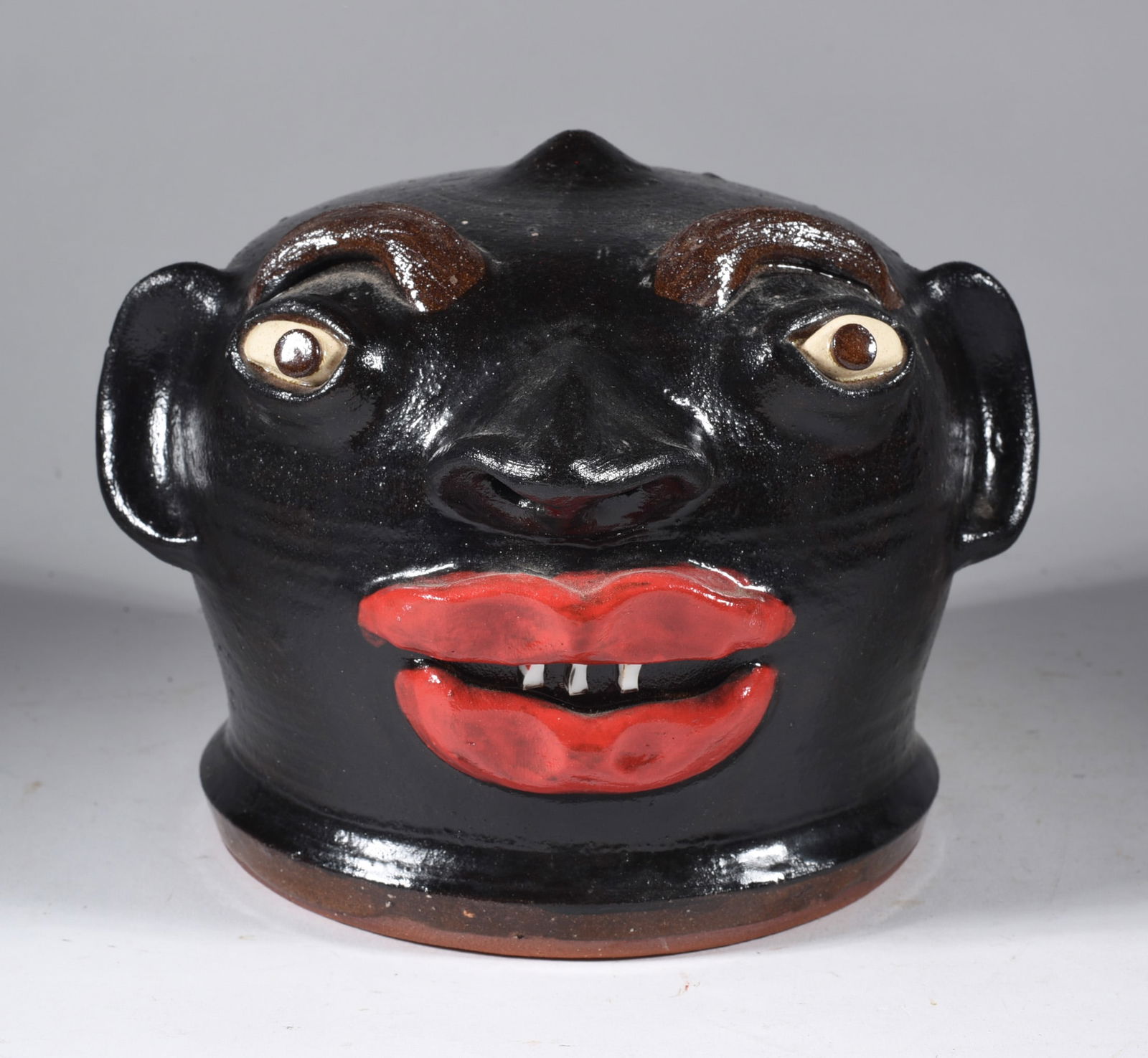 Dale Costner Folk Pottery Face Jug (1 of 3)