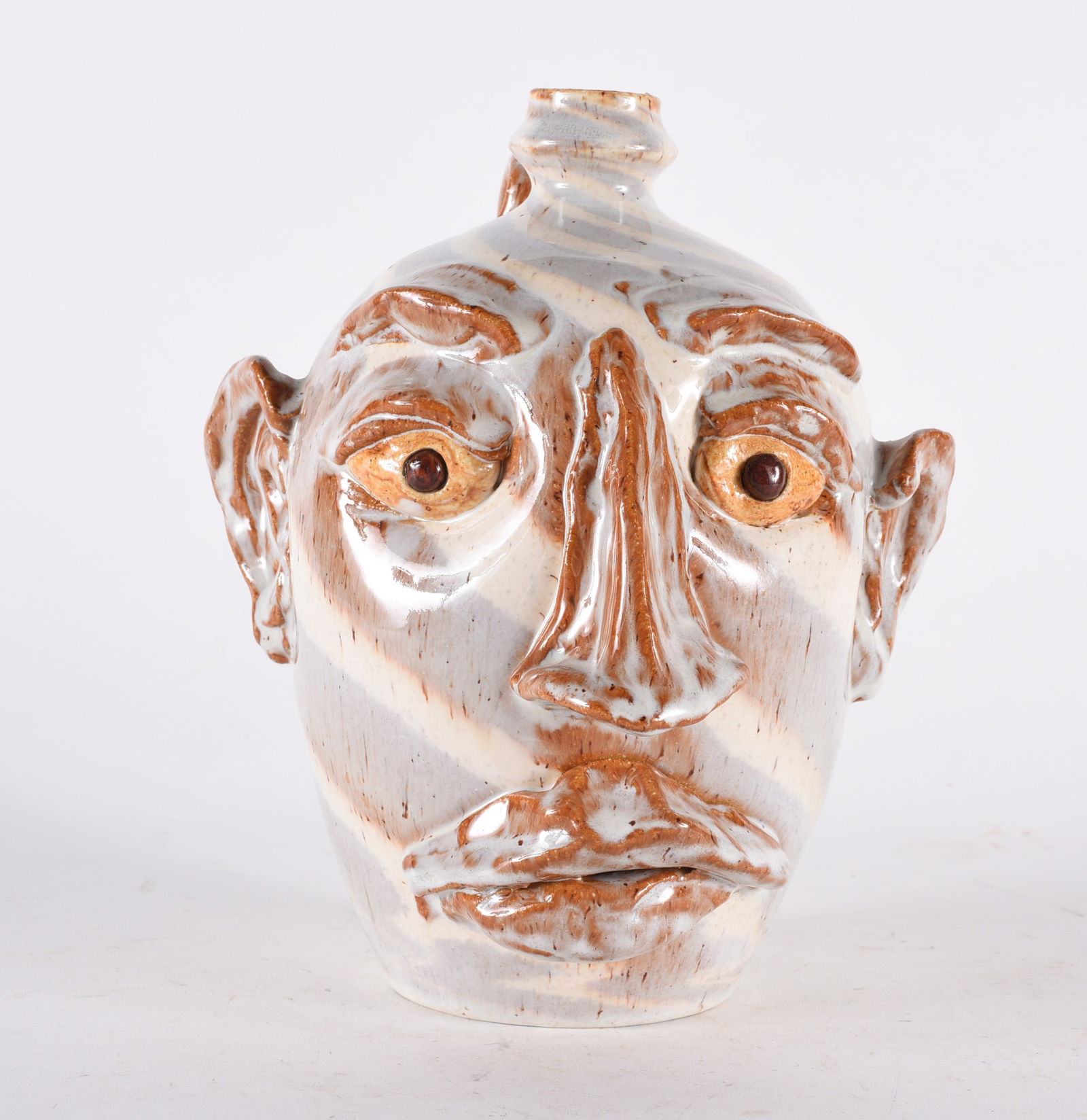 GF Cole Pottery Face Jug (1 of 3)