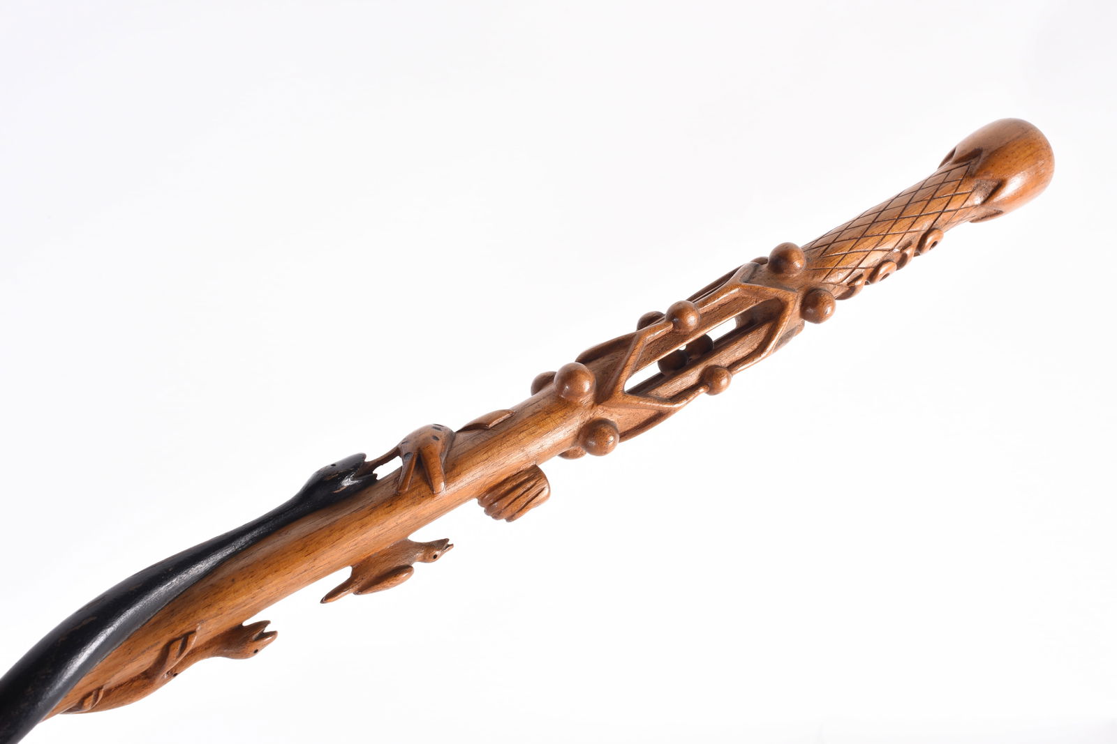 Outstanding Folk Art Carved Cane (1 of 9)