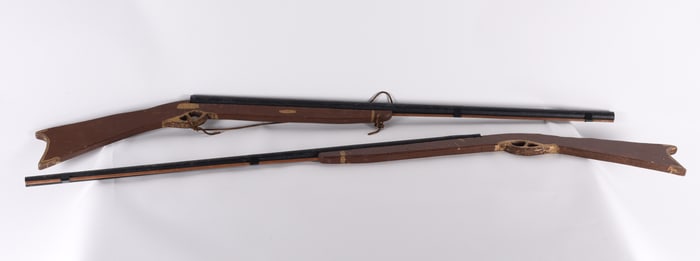 Folk Art Wooden Long Rifles