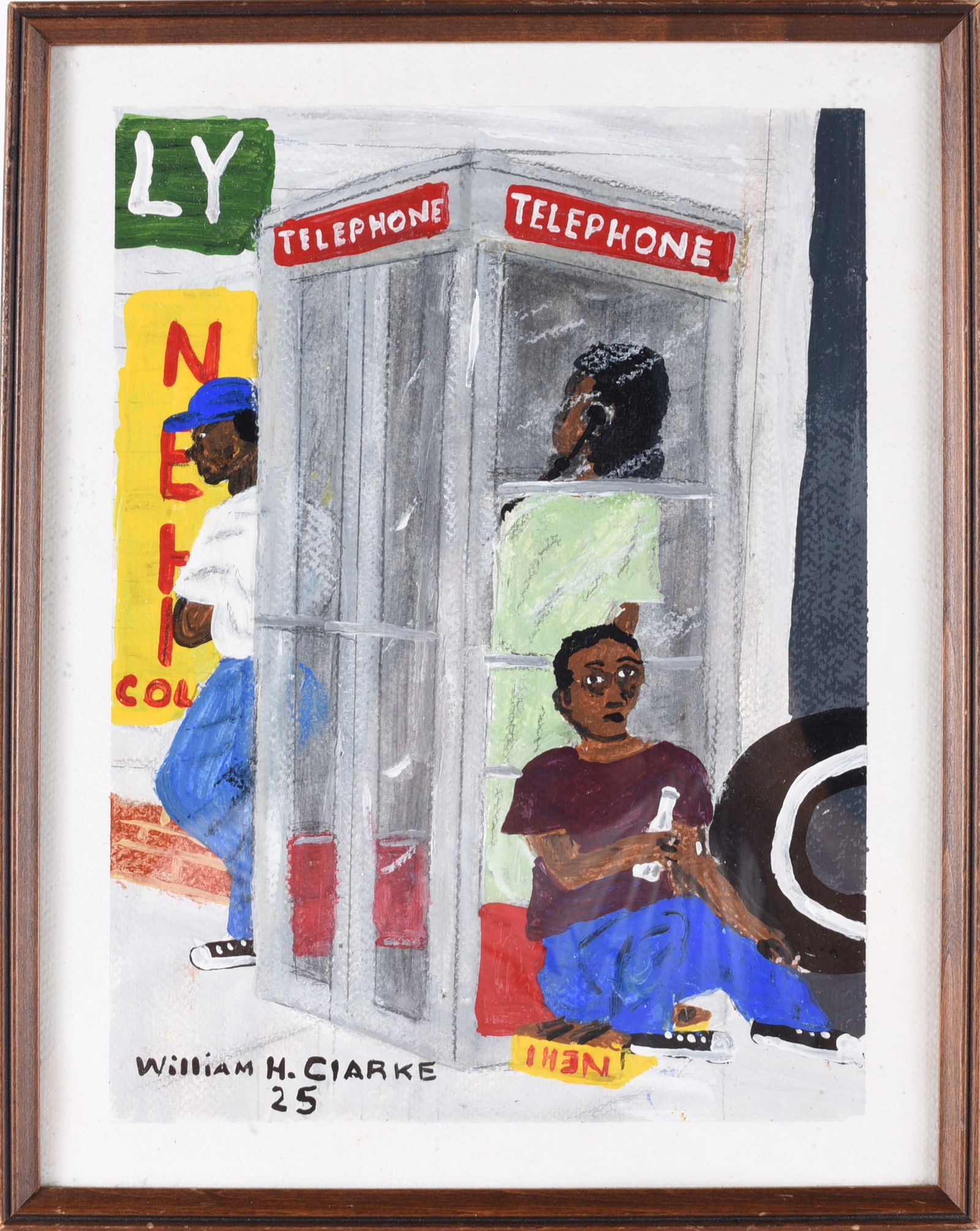 William Clark Folk Art Painting: African American. William Clark lives in Virginia and creates compelling memory paintings. These are great works of art.