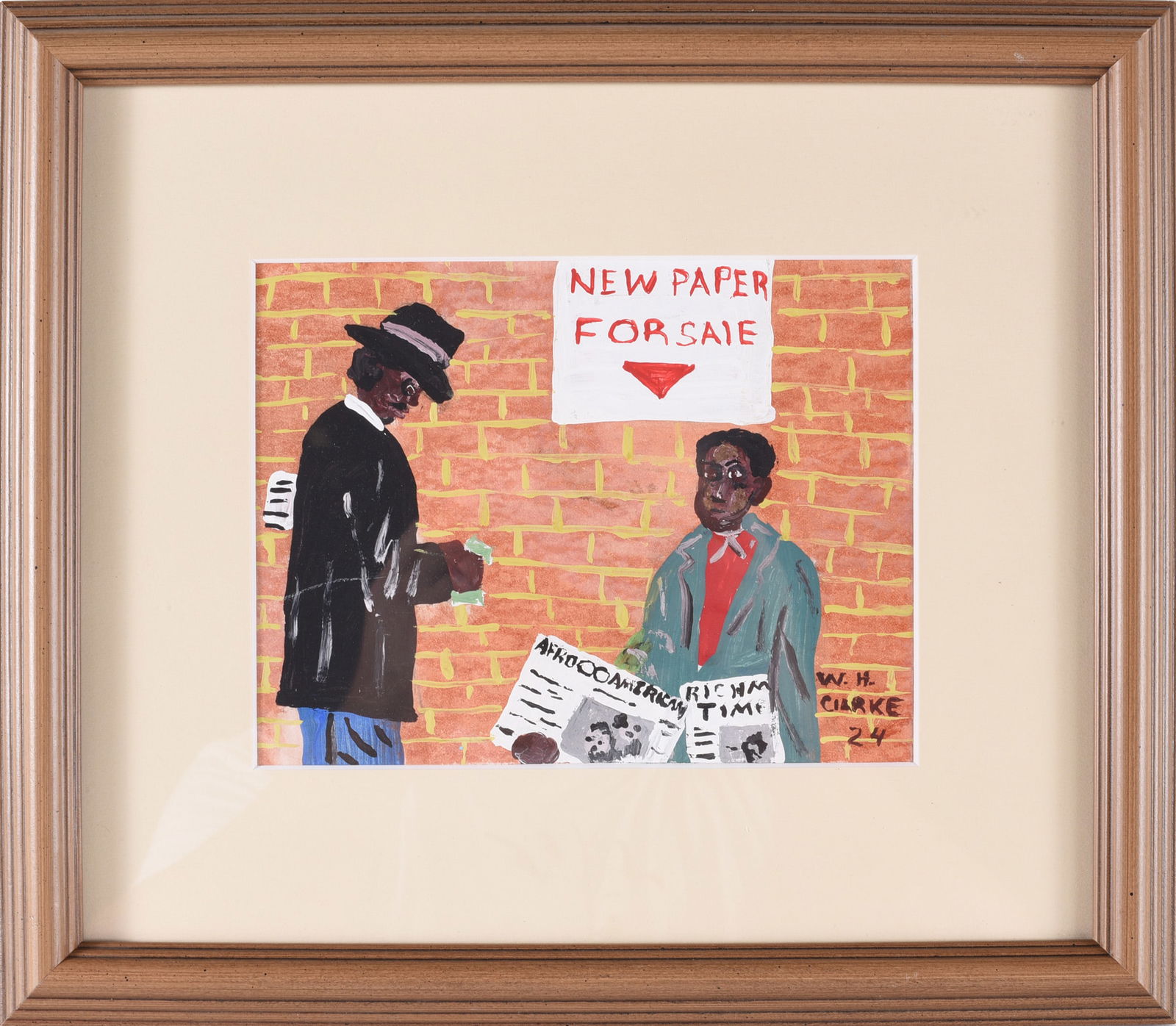 William Clark Folk Art Painting: African American. William Clark lives in Virginia and creates compelling memory paintings. These are great works of art.