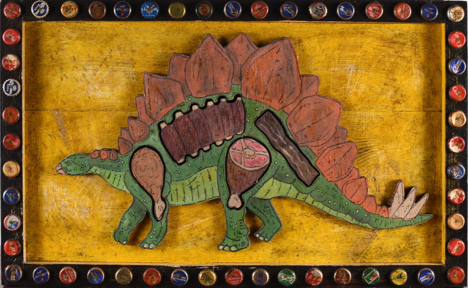 Eric Cunningham Folk Art Painting Collage (1 of 2)