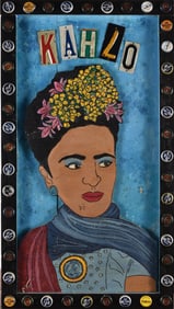 Eric Cunningham Folk Art Painting Collage