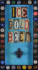 Eric Cunningham Folk Art Painting Collage