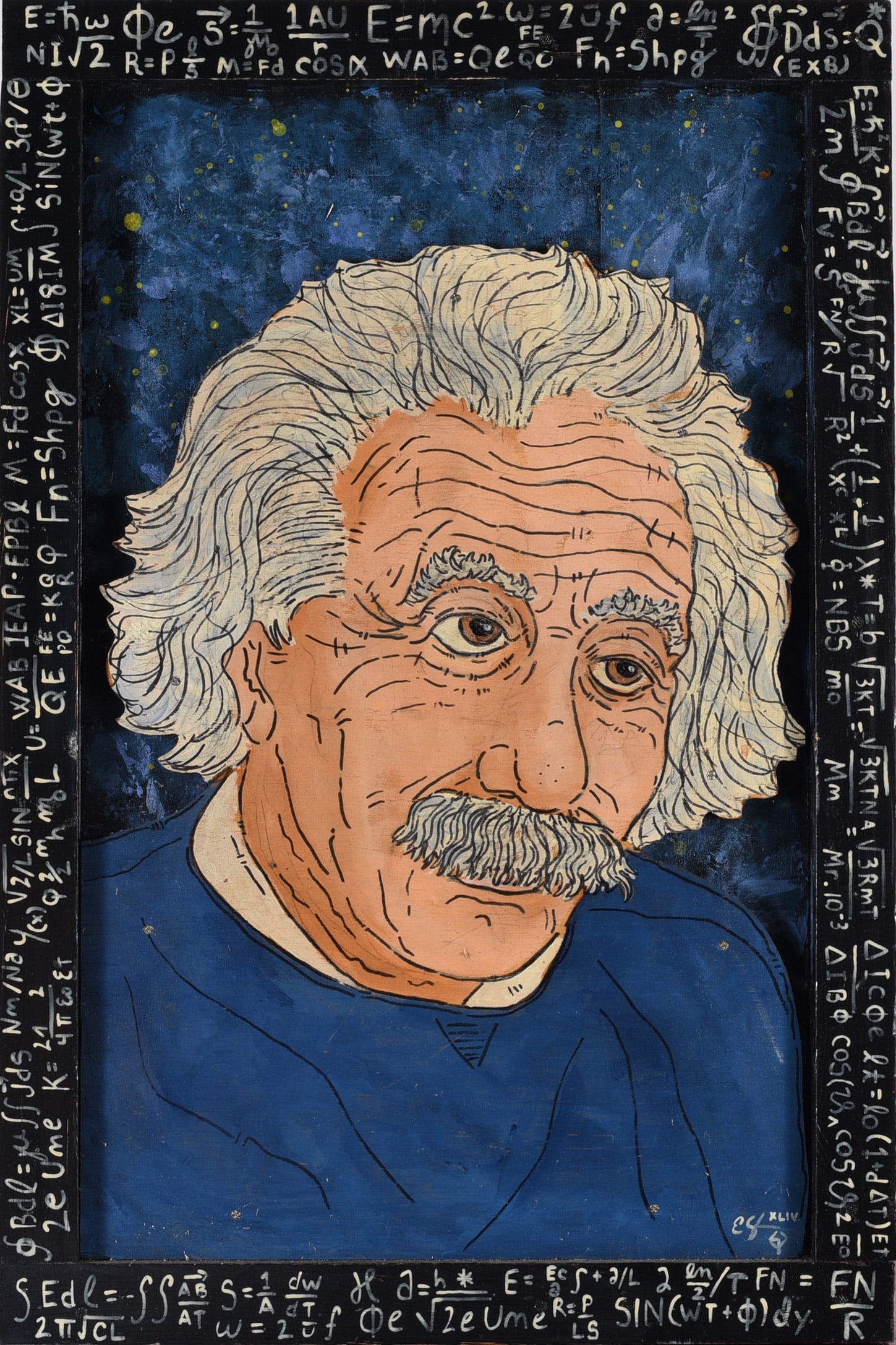 Eric Cunningham Folk Art Painting Collage (1 of 2)