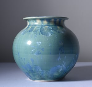 North Carolina Crystaline Pottery Vase