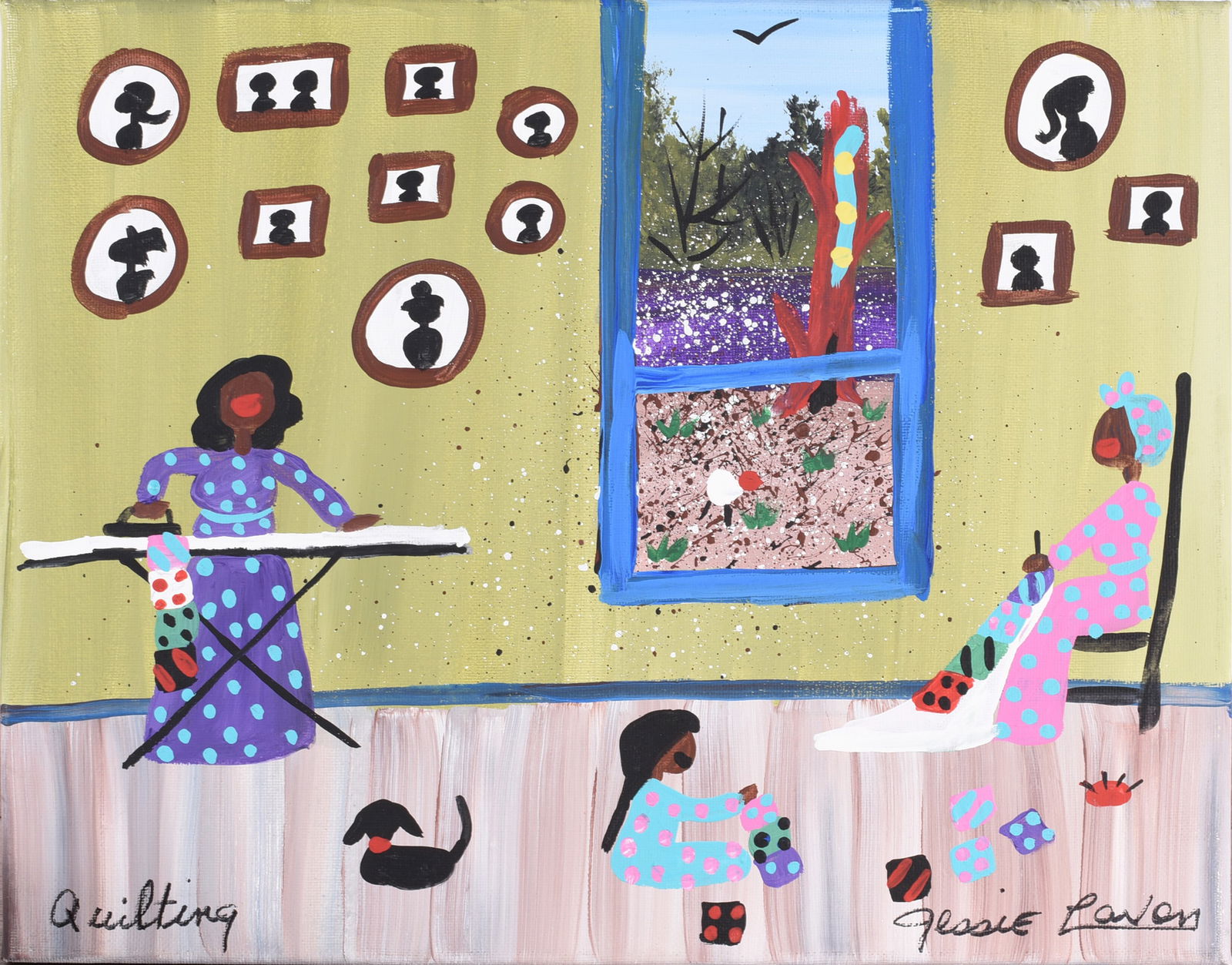 Jessie Lavon Folk Painting (1 of 2)