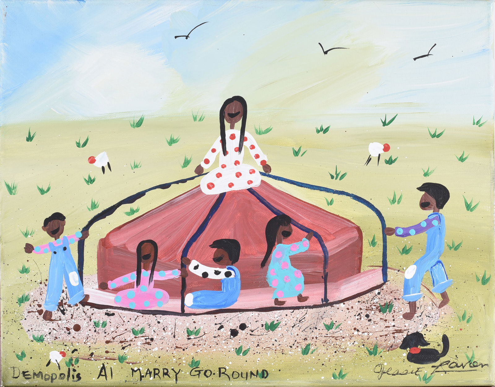 Jessie Lavon Folk Painting (1 of 2)