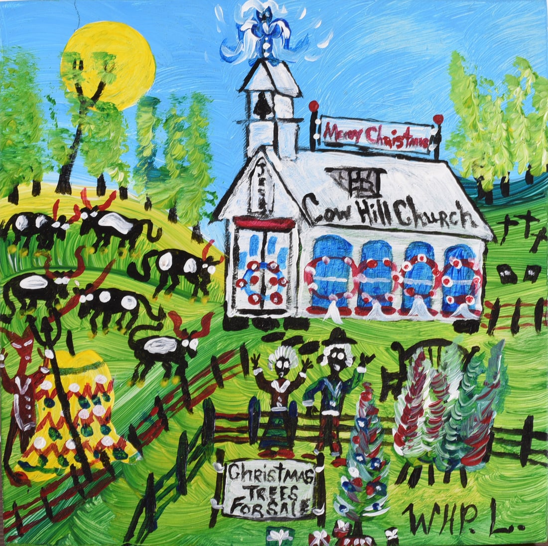 Wade Ledbetter Folk Painting (1 of 2)