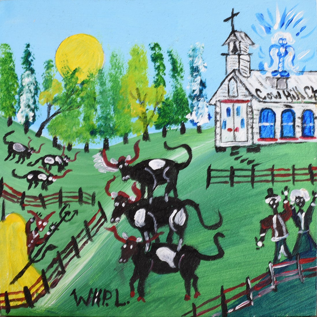 Wade Ledbetter Folk Painting (1 of 2)