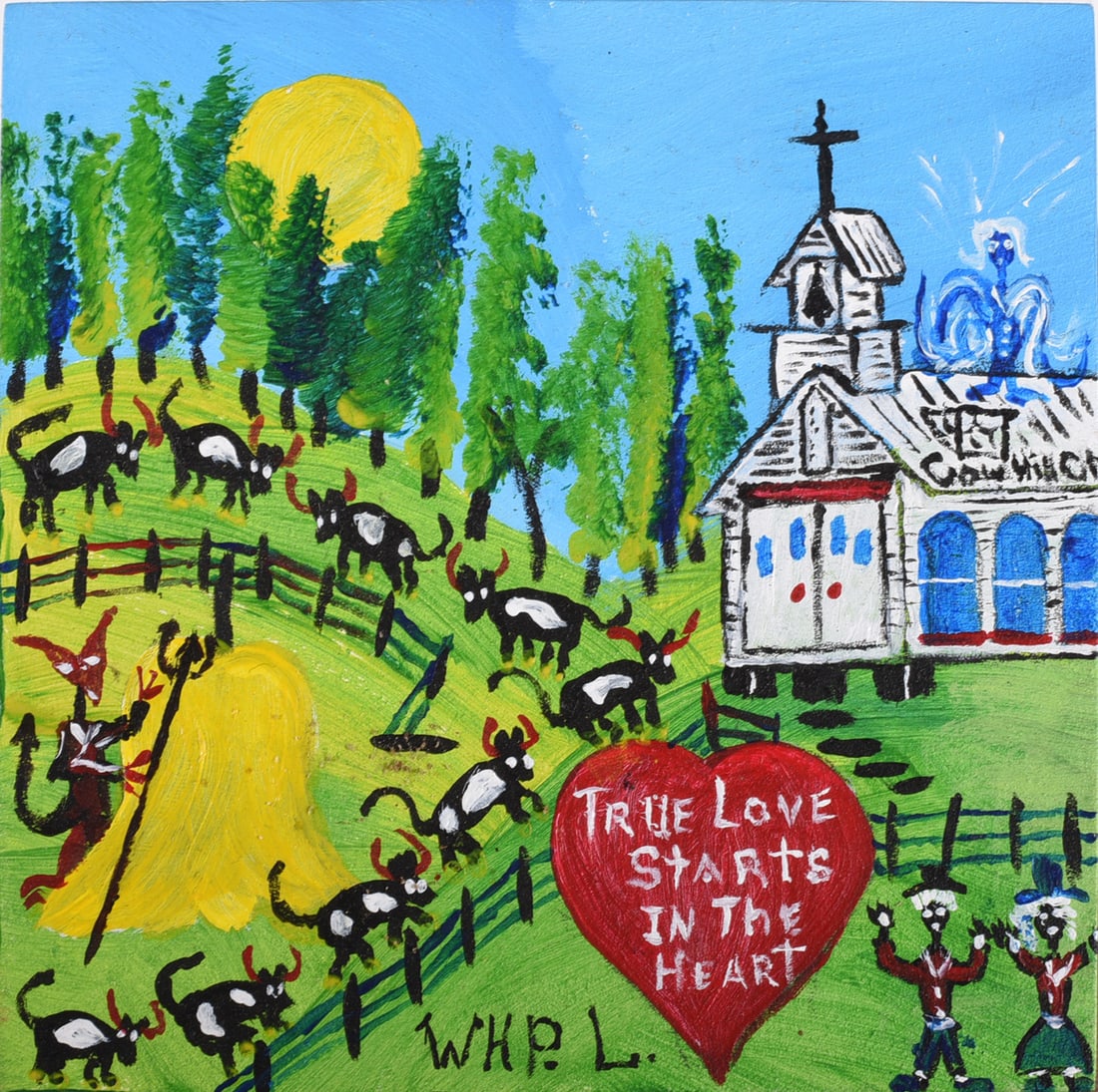 Wade Ledbetter Folk Painting (1 of 2)