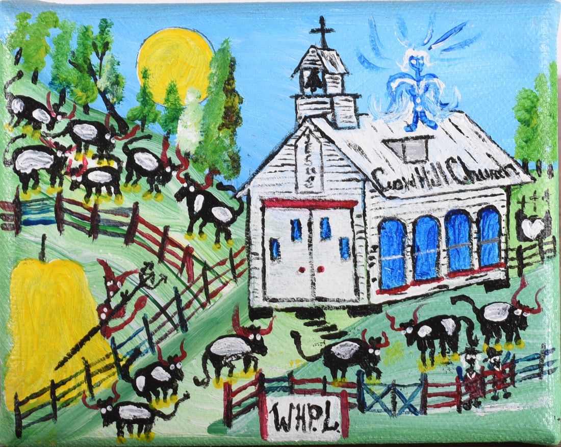 Wade Ledbetter Folk Painting (1 of 2)