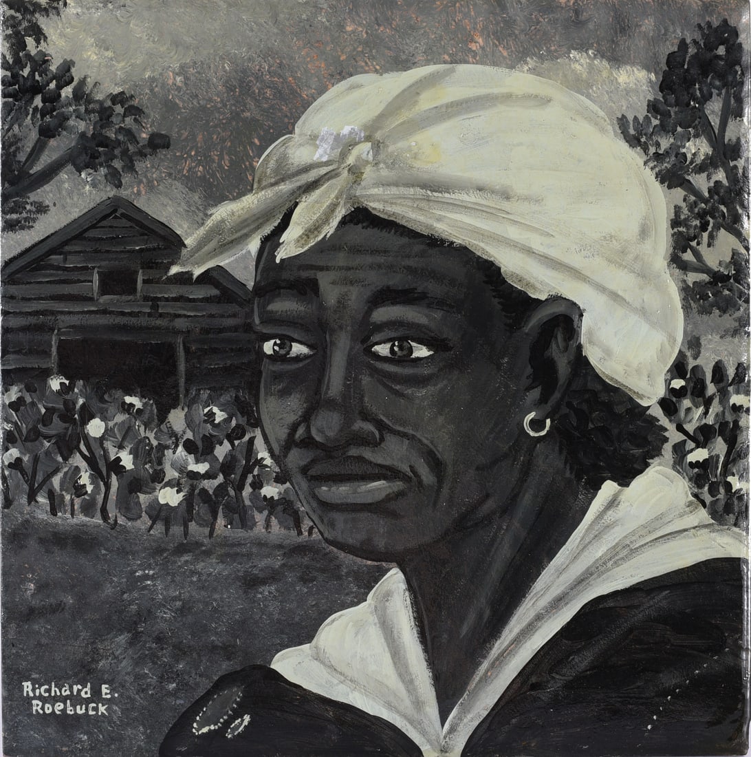 Richard Roebuck Folk Painting: folk painting by African American Richard Roebuck.