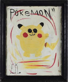 Ernest Lee Folk Art Pokemon Painting