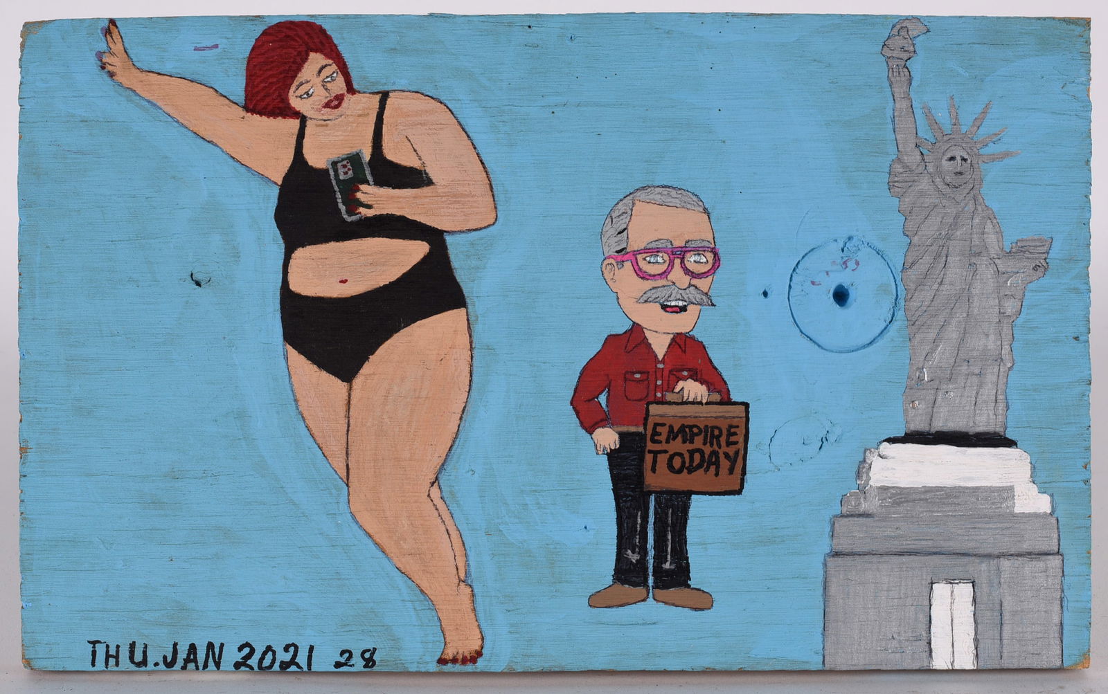 Willie McCord Folk painting (1 of 2)