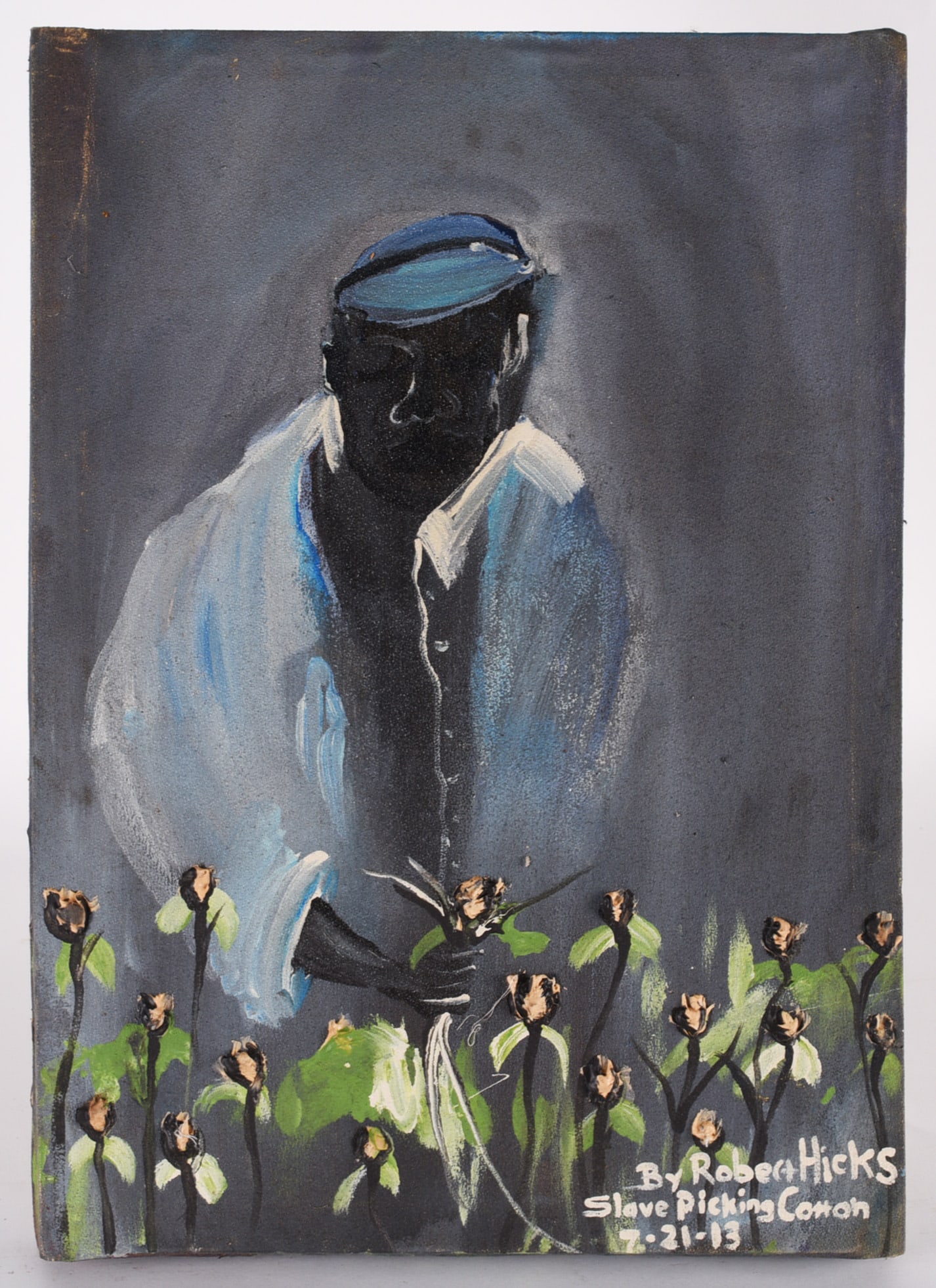 Robert Hicks Folk Art Painting of Ship (1 of 2)