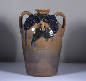Henry Freeman Folk Pottery Vase