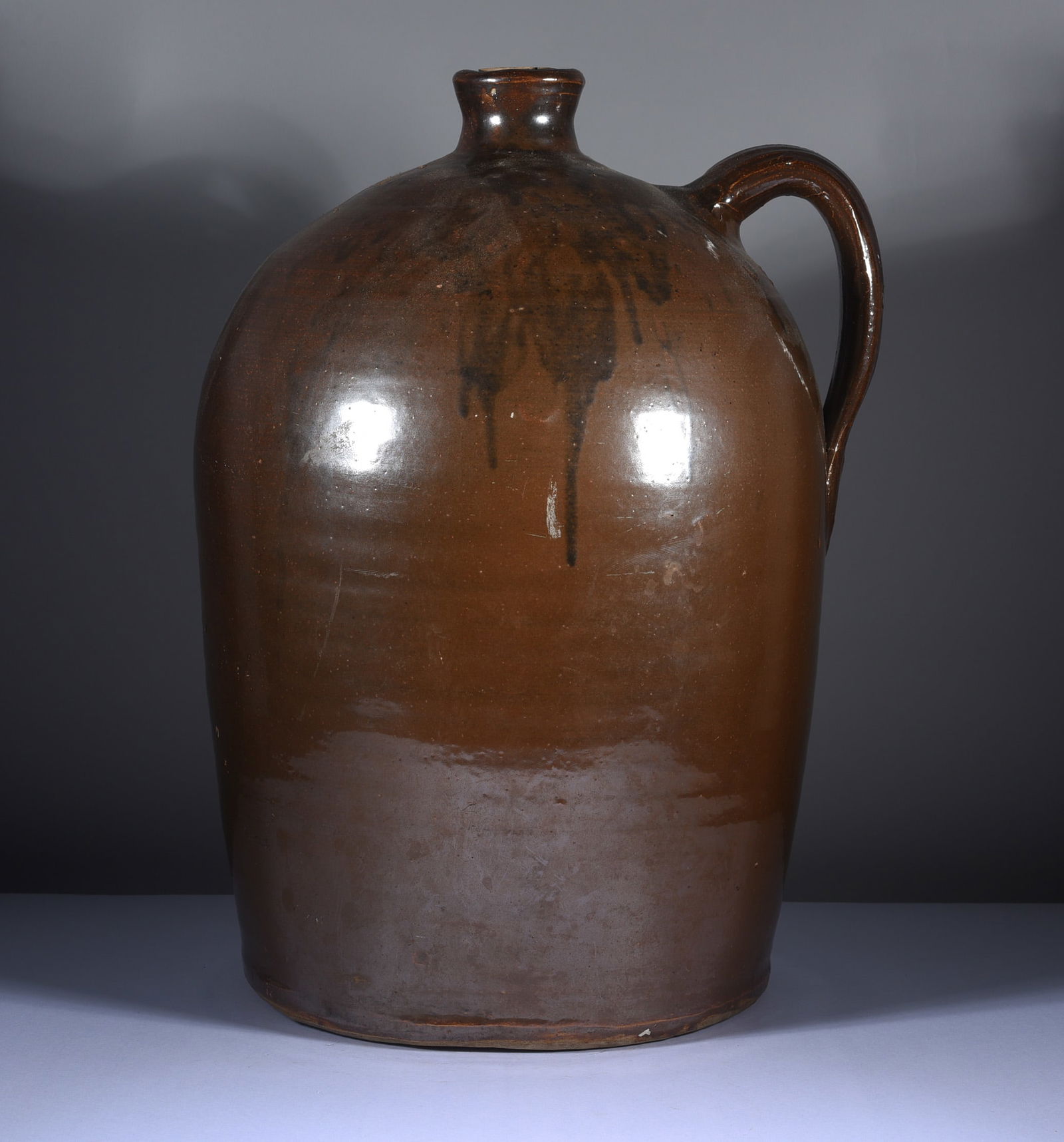 Ohio Pottery Jug ca. 1900 (1 of 3)