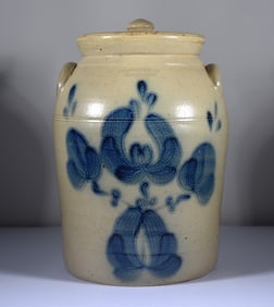 Wisonsin Pottery Decorated Stoneware Jar