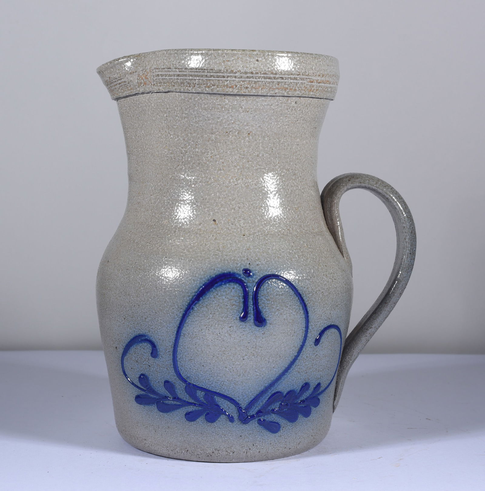 Salmon Falls Dover NH Stoneware Pitcher (1 of 3)