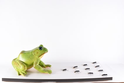 Gene Kangas Frog Sculpture