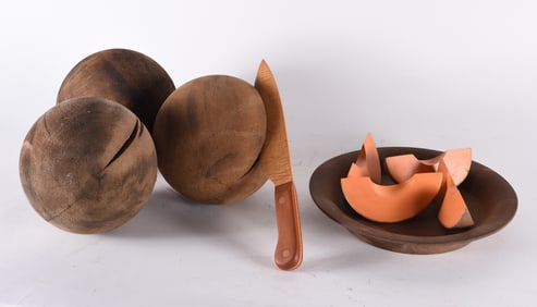 Gene Kangas Carved Wood Sculpture