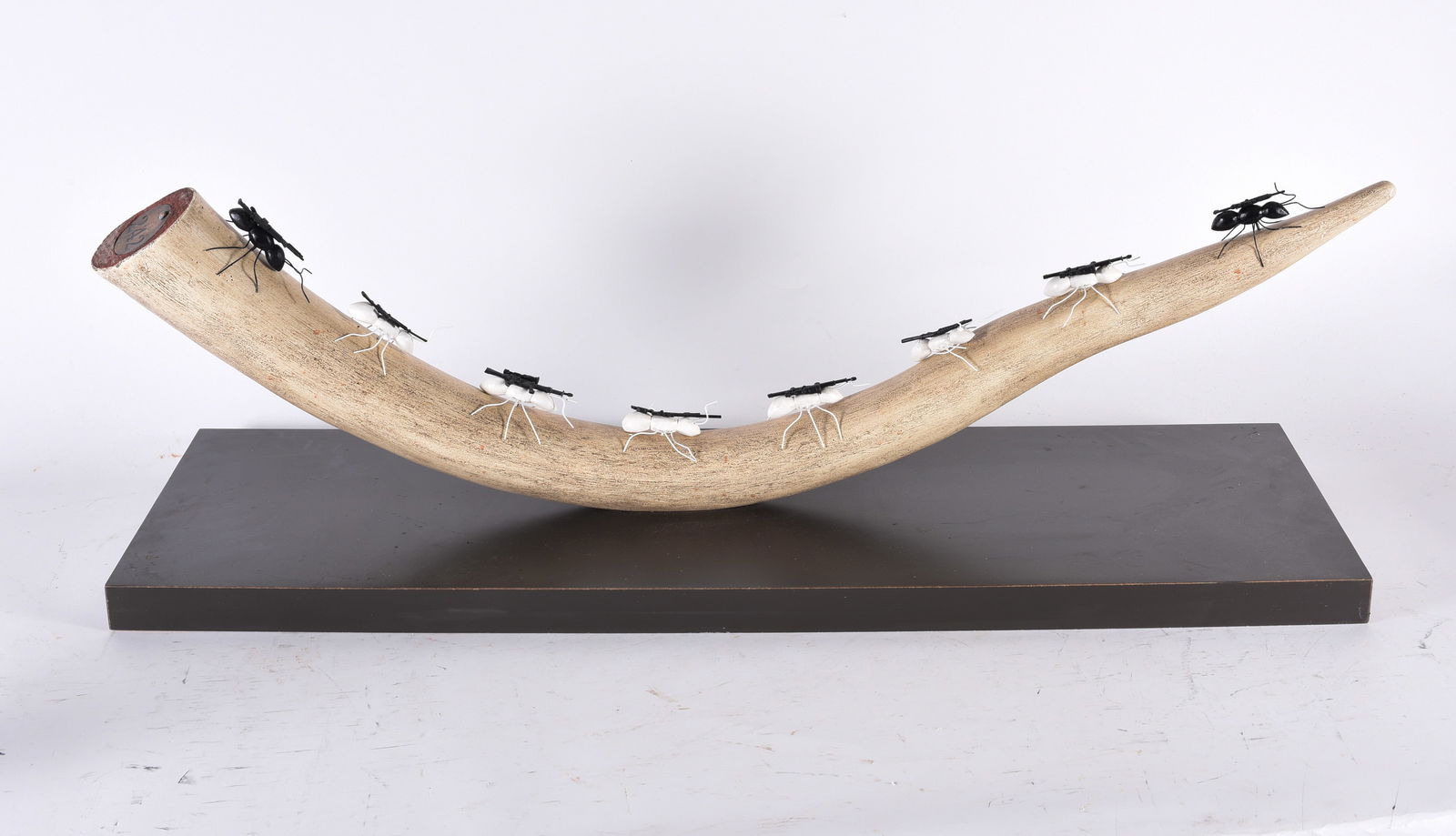 Gene Kangas (b. 1944) Sculpture: carved wood, mixed media. 36" x 14" Gene is a versatile contemporary artist, creating artwork in various media including modern sculptures and installations, digital paintings, folk art, wood turned s