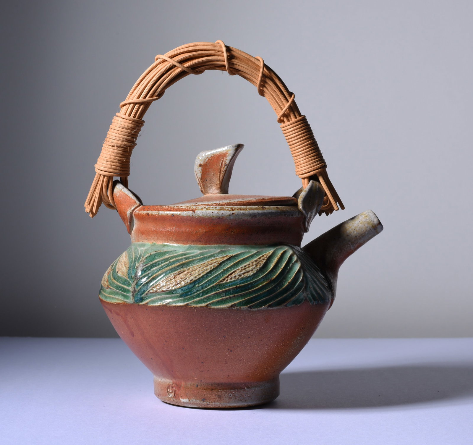 North Carolina Pottery Tea Pot (1 of 3)