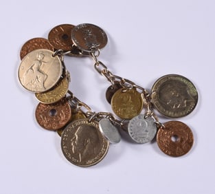 Vintage Coin Bracelet