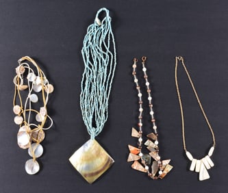 Vintage Tribal Shell Necklaces