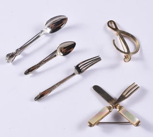 Dinnerware Brooch Group