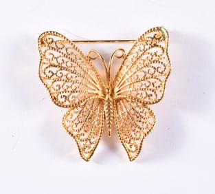 Vintage Butterflly Brooch