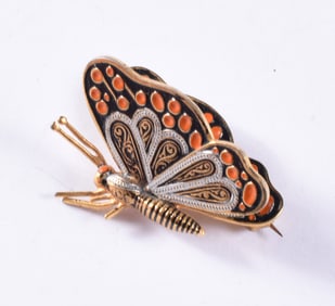 Antique Butterfly Brooch made in Spain
