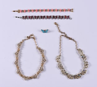 Butterfly Bracelet and Necklace Group