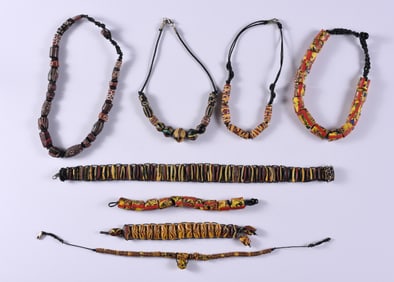 Tribal Necklace Group Trade Beeds