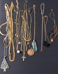 Gold Plated Necklace Group