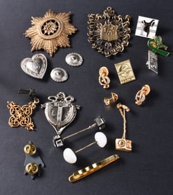 Vintage Pin Group and Brooches