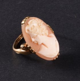 Gold Filled Cameo Ring