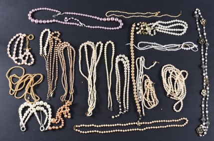 Vintage Pearl Necklace Group
