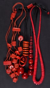 Vintage Red Beaded Jewelry