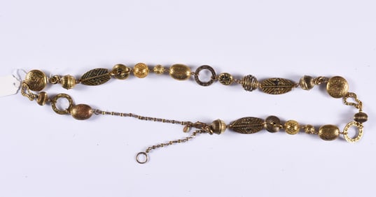 Brass Beaded Necklace