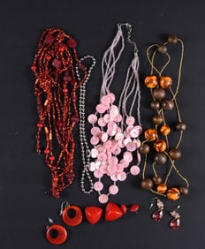 Vintage Beaded Necklace Group