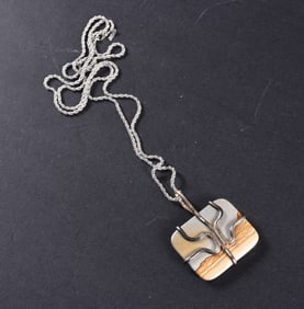 Sterling Silver Necklace stamped JHR